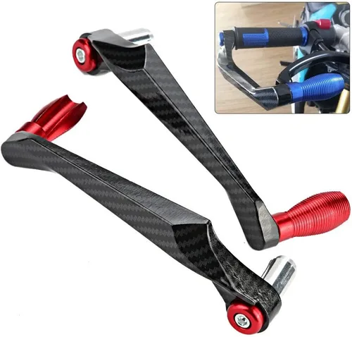 Vista 2 de Aramox Protector universal del manillar de la motocicleta de 7/8 pulgadas, protector de manillar de freno de aleación de aluminio de alta densidad