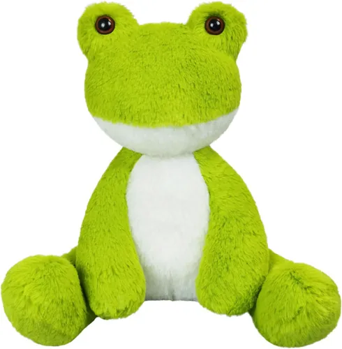Vista 12 de Animal de peluche de rana azul claro, lindo juguete de rana peluda, suave juguete de peluche para niños y niñas, regalos para niños o novia, 8.5