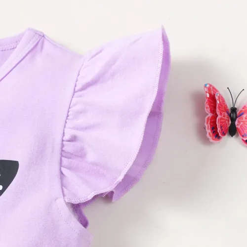 Vista 5 de Toddler Baby Girls Tutu Tulle Ruffle Sleeve Summer Casual Bowknot Princess Birthday Party Sundress 2-8 Years