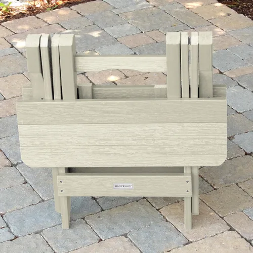 Vista 4 de highwood AD-TBS1-WAE Adirondack - Mesa auxiliar plegable Whitewash Encalar