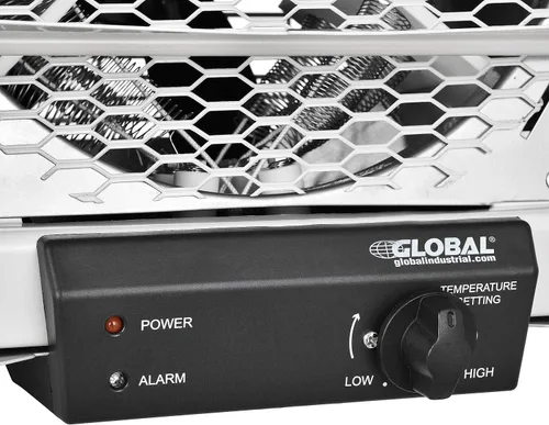 Vista 3 de Global Industrial Calentador eléctrico de unidad de garaje con termostato, Multt-Watt 1881-5000W, 240V-208V, acabado de capa epoxi gris, montaje