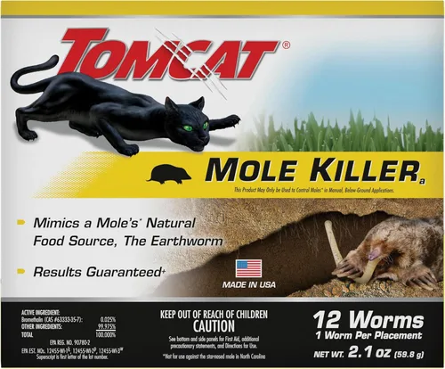 Vista 12 de Tomcat Mole & Gopher Bait(a) - Cebo peleado, mata topos, 6 onzas (paquete de 12) Soluble en agua, fertilizante para flores, verduras, plantas