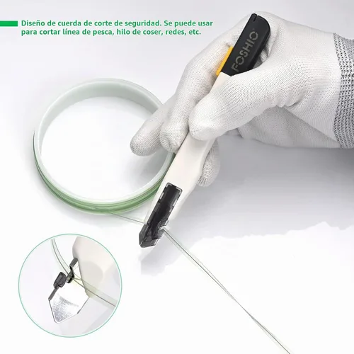 Vista 6 de FOSHIO Cuchillo de manualidades para arte, manualidades, fabricación de modelos, cuchillo utilitario retráctil con bloqueo automático con 10
