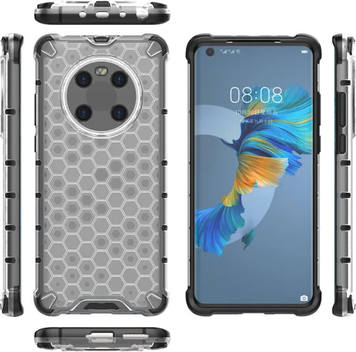 Vista 155 de Pzwoxukhov Funda compatible con Huawei Nova 3i, compatible con Huawei P Smart+ 2018 Honeycomb Anti-Drop Shock-Absorbing Case Negro