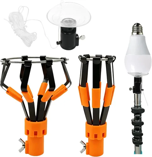 Vista 8 de 3 piezas cambiador de bombilla para techos altos herramienta Negro
