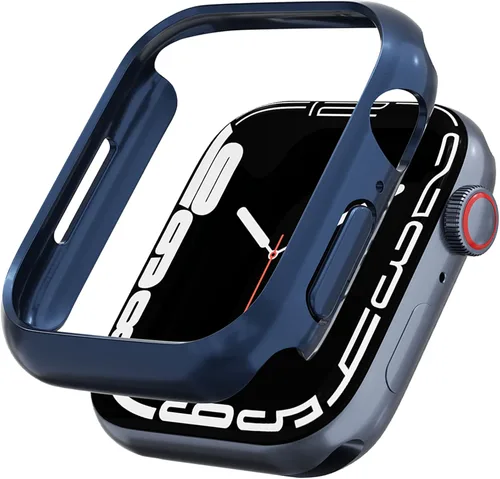 Vista 18 de Miimall Funda compatible con Apple Watch de 1.614 pulgadas para mujeres y hombres, de PC, ligera, a prueba de golpes, para Apple Watch de 1.614 Negro
