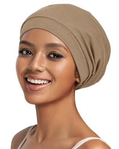 Vista 94 de Alnorm - Gorro con forro de satén y suave banda elástica para hombres y mujeres, talla única Se ajusta a la mayoría