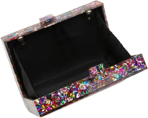 Vista 5 de LETODE Bolsos de mano de acrílico, bolso de plexiglás para mujer