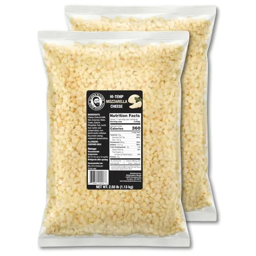 Vista 14 de Carniceros barbudos de queso cheddar de alta temperatura de 2.5 libras – Cubos de 1/4 de pulgada estables en almacenamiento para hasta 25 libras