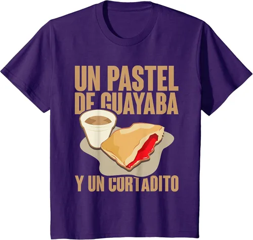 Vista 7 de Funny Cuban Coffee Guayaba Guava Breakfast T Shirt T-Shirt Asphalt Grey