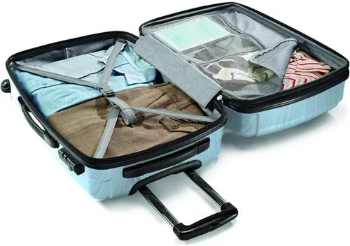 Vista 183 de Samsonite Winfield 2 Equipaje rígido con ruedas giratorias, Azul profundo, Juego de 3 piezas (20/24/28)