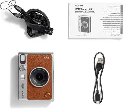 Vista 7 de Cámara instantánea Fujifilm Instax Mini EVO - Marrón
