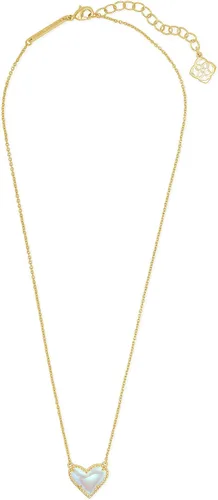 Vista 2 de Kendra Scott Ari - Collar con colgante de corazón y longitud ajustable para mujer, joyería a la moda