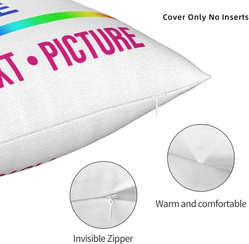 Vista 2 de Funda de almohada personalizada personalizada Funda de almohada estándar con imagen, texto y foto, regalos