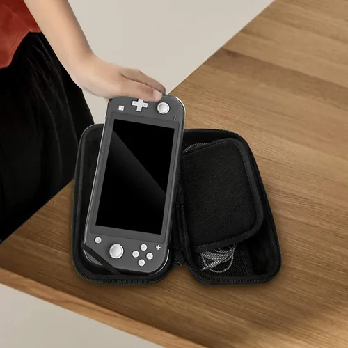 Vista 8 de CALLCASE Carrying Case for Switch Lite with Glass Screen Protector, Portable Hard Shell Travel Case Storage Bag for Switch Lite Console and