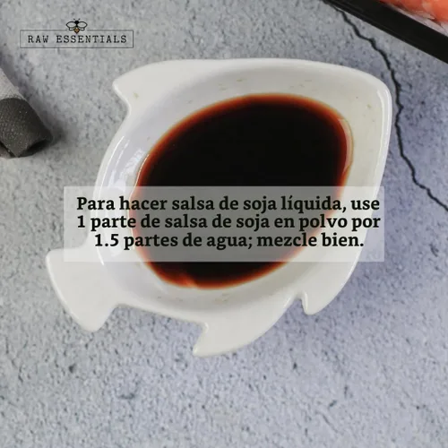 Vista 5 de Raw Essentials Polvo de salsa de soja, botella de 8 onzas