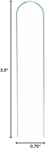Vista 2 de Orbit 65730 - Estaca/grapa de anclaje para tubería de goteo de 1/4 pulgadas, paquete de 10