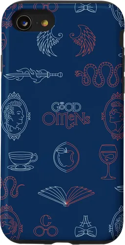 Vista 18 de iPhone 16 Good Omens - Funda Símbolos