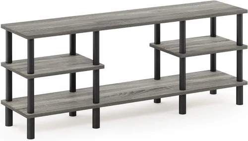 Vista 20 de Furinno 11191BK THE Centro de Entretenimiento Soporte para TV, Negro
