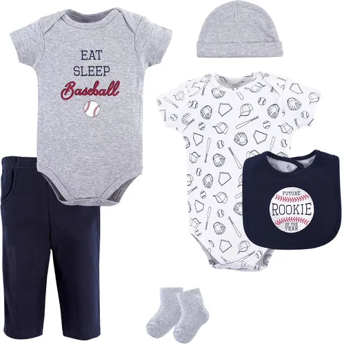 Vista 38 de Hudson Baby Juego de canastilla de algodón unisex para bebé Arcos de ballet Bunny
