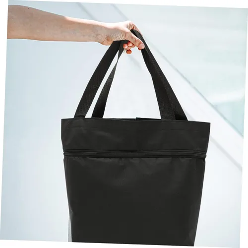 Vista 7 de Cabilock Bolsa de la carretilla Bolsa de compras plegable con ruedas Bolsa de comestibles plegable Bolsa de lavandería