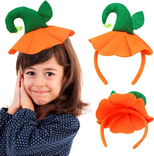 Vista 3 de Halloween calabaza diadema Halloween disfraz calabaza headwear