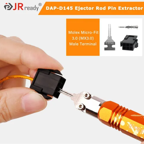 Vista 3 de JRready ST5279 2 puntas de repuesto P-D145 para extractor de pasador de varilla expulsora DAP-D145, accesorios para herramientas de liberación