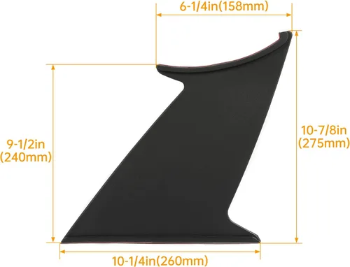 Vista 2 de KUAFU Alerón con estabilizador Compatible con Subaru Impreza WRX STI Sedán 2015-2021, alerón de maletero trasero con soporte rígido, color negro, 2