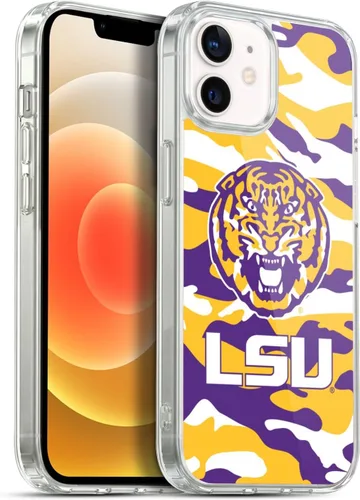 Vista 123 de Head Case Designs Funda de gel suave con licencia oficial de la Universidad Estatal de Louisiana LSU Camou compatible con Apple iPhone 7 Plus/iPhone