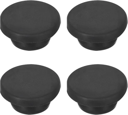 Vista 110 de MECCANIXITY - Tapones de silicona en forma de T (26mm, 1 pulgada de diámetro), color negro