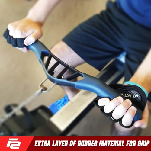 Vista 7 de Guantes de entrenamiento Fit Active Sports para el gimnasio - Agarres duraderos para el gimnasio y almohadillas de agarre - Acolchado de goma