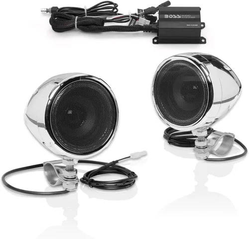 Vista 7 de BOSS Audio Systems Altavoces para motocicleta MCBK420B y paquete de amplificador de 2 canales
