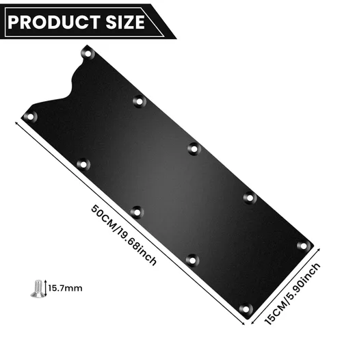 Vista 5 de LS Gen 3 Valley Pan Cover Plate Endxedo Low Profile Custom Knock Sensor LSX LS1 LM7 LR4 LQ4 LS6 L59 LQ9 LM4 L33 (negro)