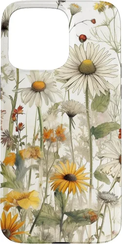 Vista 31 de Wildflowers Botanical Daisy Flowers Dandelion Dragonfly Case for iPhone 17