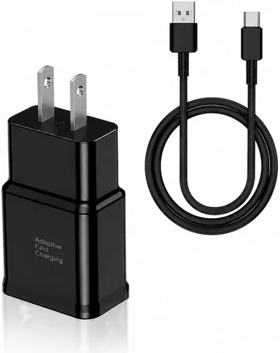 Vista 8 de Cargador tipo C de carga rápida, paquete de 2 bloques de carga USB C Android para teléfono y cable de carga de 3 pies, para Samsung Galaxy S8/S9/S10