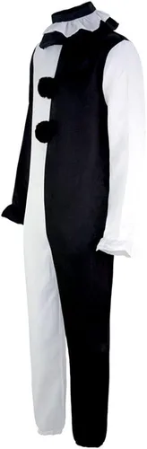 Vista 3 de Disfraz de Terrifier Art the Clown Cosplay Outfits the Killer Clown Halloween Jumpsuit body para adultos y niños