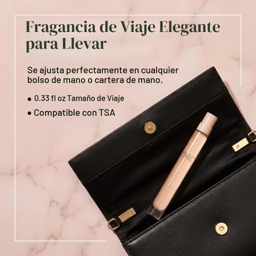 Vista 3 de Gucci Perfume para mujer Bloom Eau de Toilette Mini Spray 0.33 fl oz, Perfume de tamaño de viaje para mujer, ideal para elegancia y sofisticación
