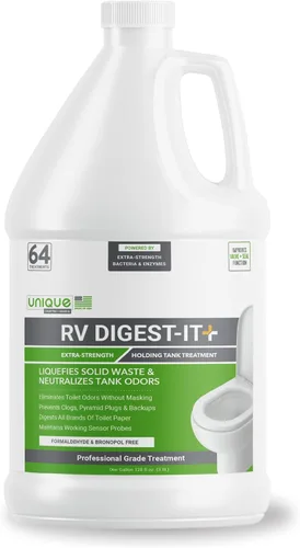 Vista 16 de Unique RV Digest-It - Tratamiento de inodoro RV – Elimina los olores en la fuente y licúa los residuos – 16 usos por botella de 32 onzas