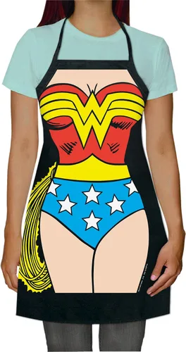 Vista 8 de ICUP DC Comics - Delantal ajustable de Batgirl Be The Character talla para adulto, 100% algodón, color negro