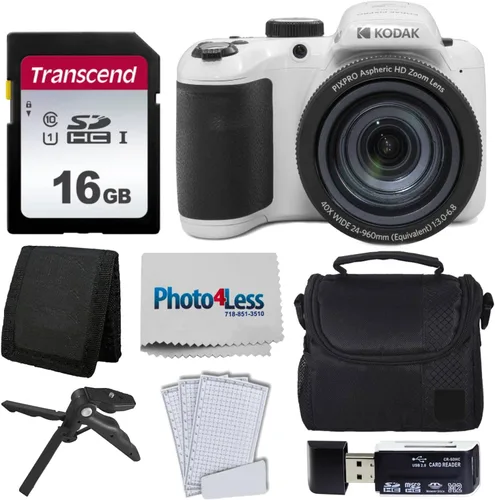 Vista 8 de Kodak PIXPRO AZ405 Cámara digital (negro) + tarjeta de memoria de 16 GB + funda de cámara + accesorios - Ultimate Bundle