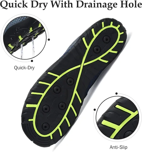 Vista 6 de Kararao Mens Womens Water Shoes Quick Dry Swim Shoes Beach Shoes Pool Surfing Aqua Sports