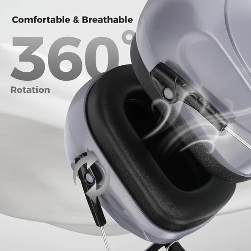 Vista 128 de ProCase NRR 28dB Noise Reduction Ear Muffs, Foldable Adjustable Noise Cancelling Headphones