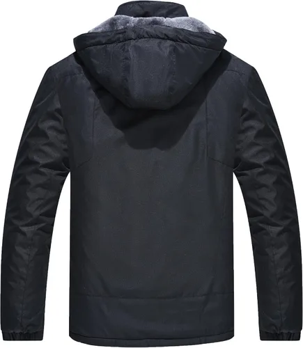 Vista 2 de Chaqueta de esquí de invierno para hombre, chaqueta de lluvia impermeable a prueba de viento