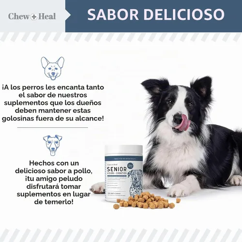 Vista 8 de Suplemento de visión y cognición para perros mayores, 60 masticables