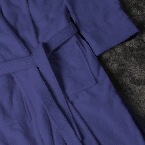 Vista 6 de Albornoz tradicional de algodón turco para mujer, colección clásica para el hogar y el baño