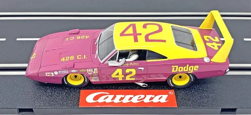 Vista 2 de Carrera 30941 Dodge Charger Daytona No. 42 1:32 Escala Digital Slot Car Racing Vehículo Digital Ranura Coche Carreras Pistas