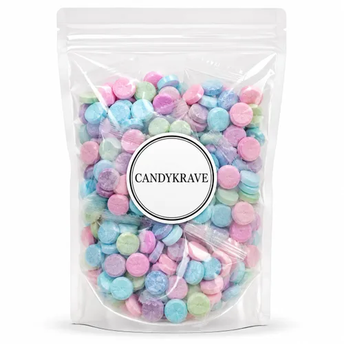 Vista 5 de CandyKrave Sweet Fruity Splitz Gummy Tarts - Individually Wrapped Sweet & Tangy Mini Chewy Candies Birthdays, Pinata, Parties, Movie Nights & Gender
