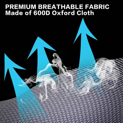 Vista 5 de Funda resistente para jaula de perro de 38 pulgadas, tela Oxford 600D, resistente al sonido, impermeable, apta para jaulas de perro con ventana