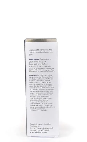 Vista 6 de Trilipiderm Crema de retención de humedad para todo el cuerpo: hidratación ligera a base de plantas para cuerpo y cara, espuma de prado, reemplazo