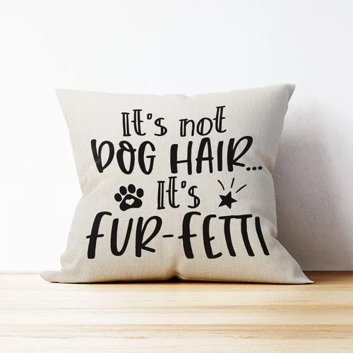 Vista 3 de Mancheng-zi Fundas de almohada para perros, 18x18 - Almohada de patas, Regalos para amantes de los perros